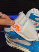 Tênis Off-White x Air Jordan 1 High UNC - Pronta Entrega