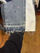 Calça Gallery Dept. Jeans Flare Clara com Respingos de Tinta - Pronta Entrega