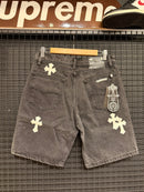 Short Chrome Hearts Jeans Cruz White - Pronta Entrega