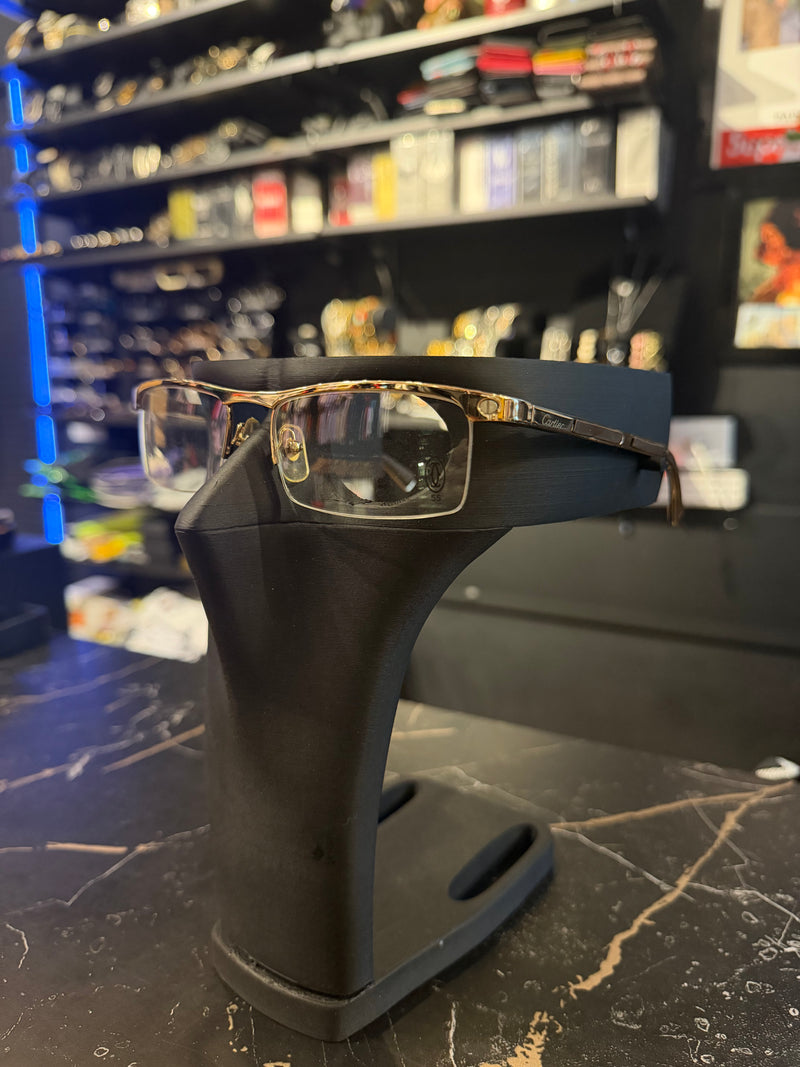 Óculos Cartier Gold Descanso Marrom Dourado - Pronta Entrega