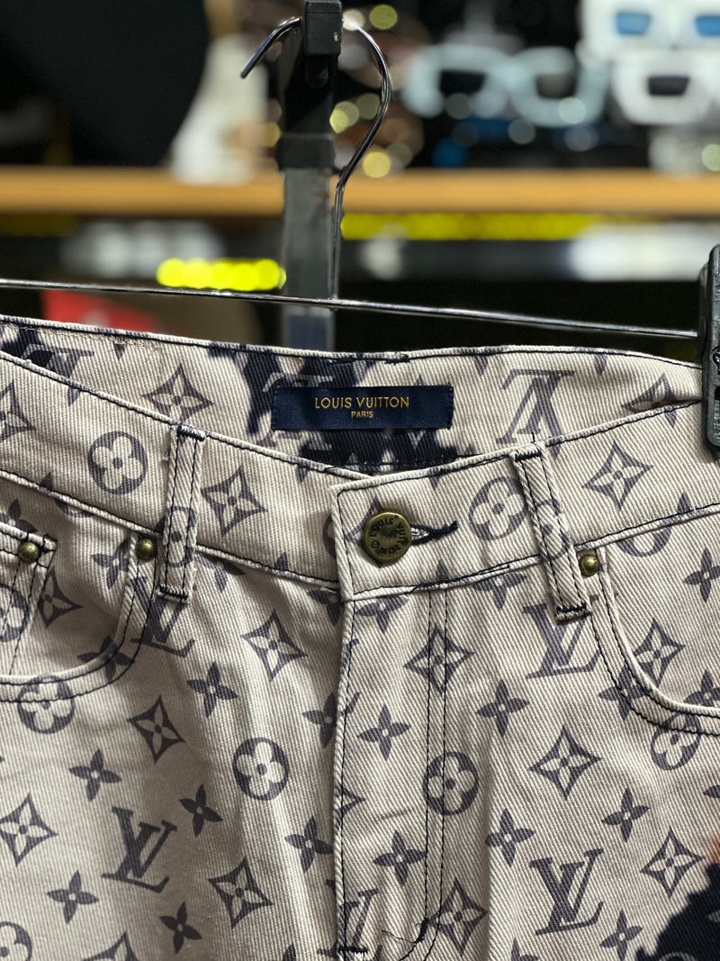 Calça Louis Vuitton Monogram Denim Jeans - Pronta Entregae