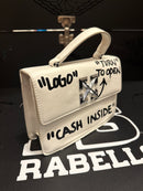 Bolsa OFF-WHITE 1.4 Jitney Bag "CASH INSIDE" Off White Branca - Pronta Entrega