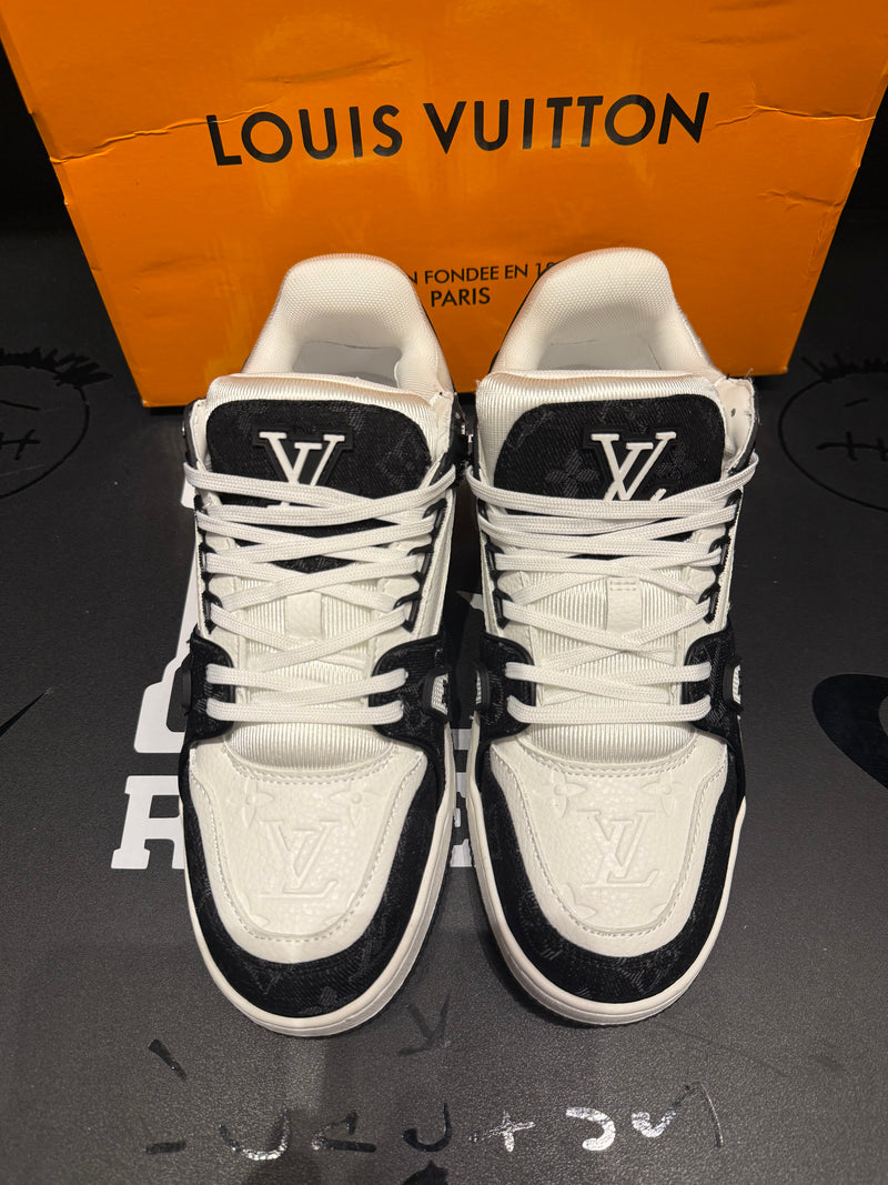 Tênis Louis Vuitton LV Trainer White Black  - Pronta Entrega