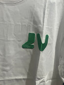 Camiseta Louis Vuitton Branca Logo Verde - Pronta Entrega