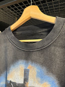 Moletom Saint Tears Manga Longa Destonado Preto - Pronta Entrega