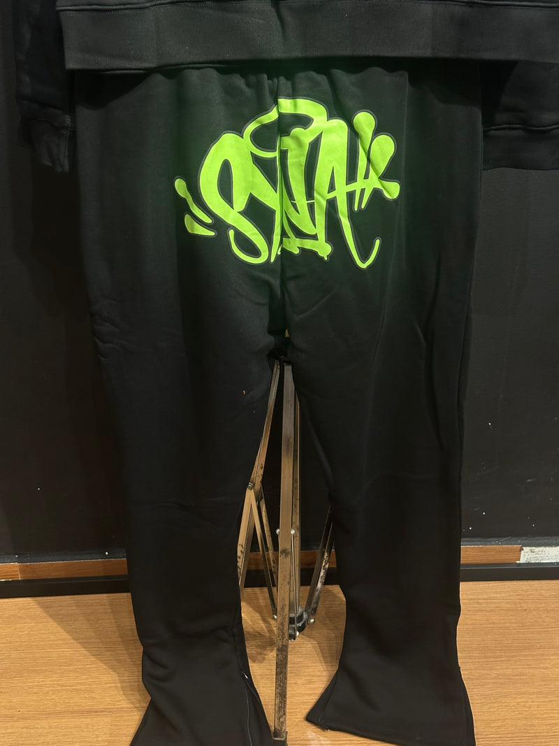 Conjunto Syna Moletom “Forgives Me” Black/Green - Pronta Entrega