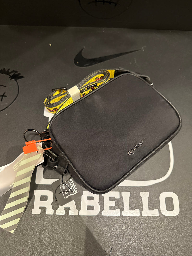 Bolsa Off-White Cross Body Transversal Industrial Preto - Pronta Entrega