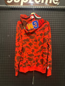 Jaqueta Bape Shark Camo Red Full Zip - Pronta Entrega