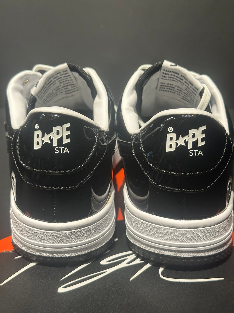 Tênis BAPE STA Low White/Black - Pronta Entrega