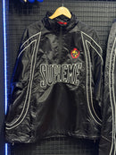 Conjunto Jaqueta Supreme Satin Piping Pullover Black - Pronta Entrega