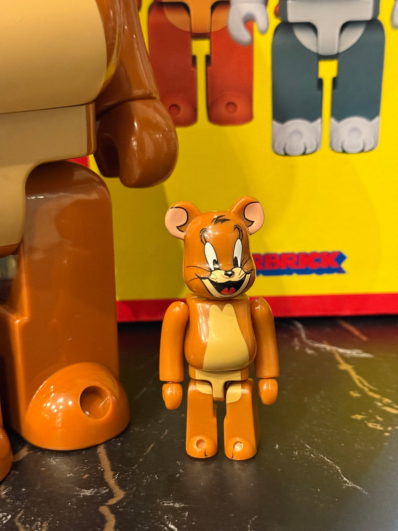 Bearbrick Bear Jerry: Tom & Jerry 400% Medicom Toy Boneco Colecionável 28cm - Pronta Entrega