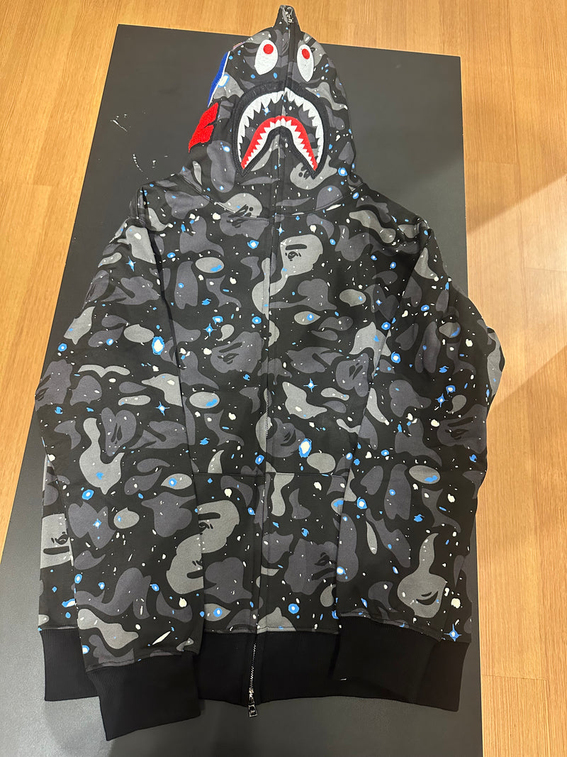 Jaqueta Bape Camo Shark Star Full Zip - Pronta Entrega