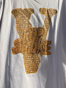 Camiseta Vlone Chain Pop Smoke Branca - Pronta Entrega