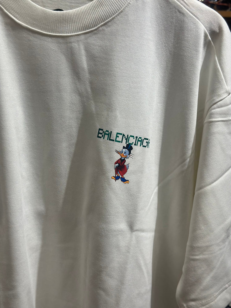 Camiseta Balenciaga “PATO DONALD” Off White - Pronta Entrega
