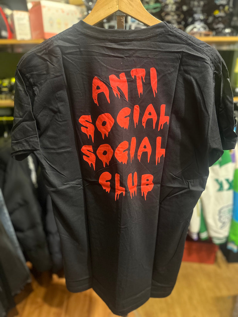 Camisa Anti Social Social Club Preta Blood - Pronta Entrega