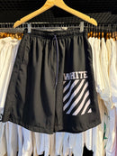 Short Off-White Preto Tactel - Pronta Entrega