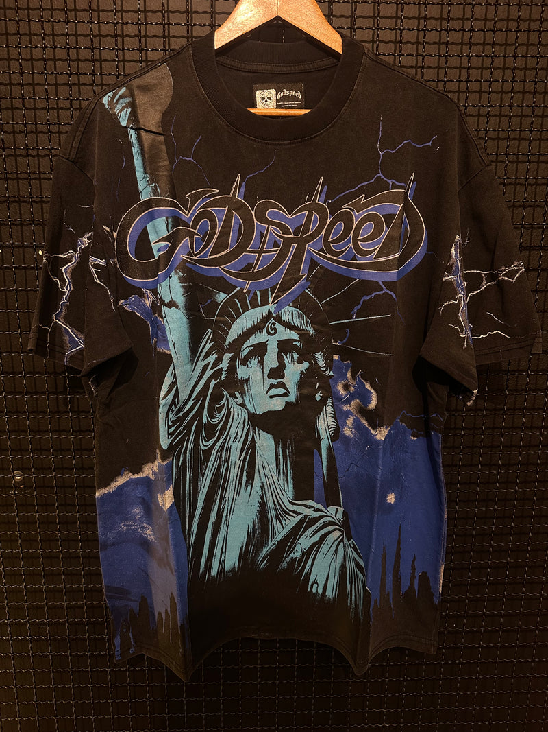 Camiseta Godspeed Statue Of Liberty - Pronta Entrega