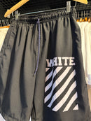 Short Off-White Preto Tactel - Pronta Entrega
