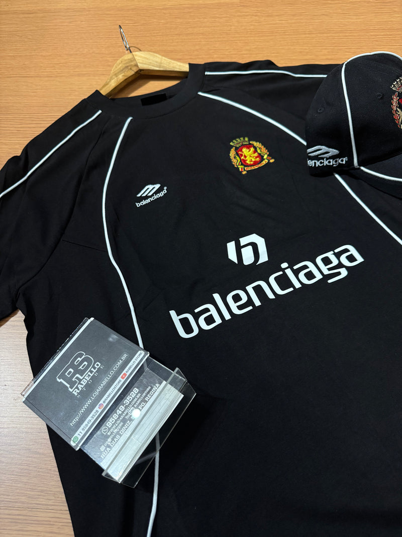 Camiseta Balenciaga Football Series 2024 Black - Pronta Entrega