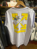 Camisa Off-White Tom & Jerry White/Yellow - Pronta Entrega