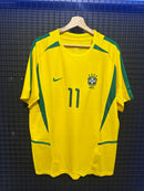 Camiseta Nike Retrô Seleção Brasileira 2002 Ronaldinho