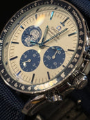 Relógio Omega Speedmaster Professional "Snoopy" 50th Anniversary Blue - Pronta Entrega