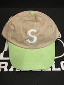 Boné Supreme 2 Tone Green Brown S Logo White - Pronta Entrega