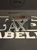 Cinto Armani Exchange AX Fivela Silver - Pronta Entrega