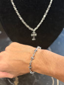 Kit Chrome Hearts Colar e Pulseira Aço inoxidável - Pronta entrega