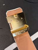 Cinto Louis Vuitton Initiales Damier Azur Fivela Gold - Pronta Entrega