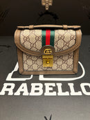 Bolsa Gucci Feminina Couro Fecho Gold Crossbody Branca - Pronta Entrega