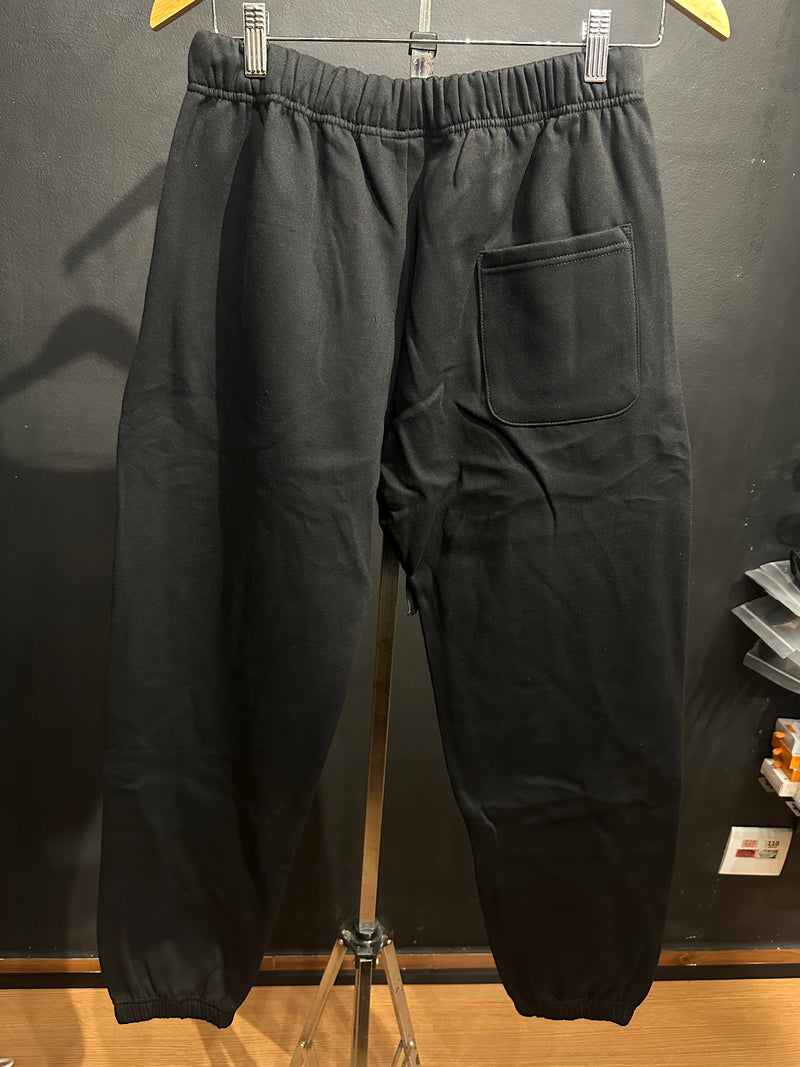 Calça Essentials Black Logo Black - Pronta Entrega