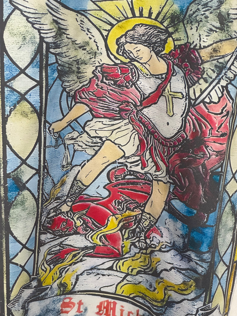 Camiseta Saint St. Michael X Devil White - Pronta Entrega