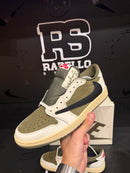 Tênis Nike Air Jordan 1 Retro Low SP Travis Scott "Medium Olive" - Pronta Entrega