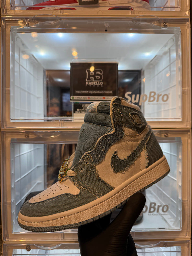 Tênis Nike Air Jordan 1 High Denim - Pronta Entrega