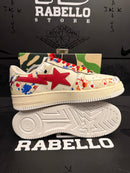 Tênis Bape Sta Low 'Paint Splatter - Ivory' - Pronta Entrega