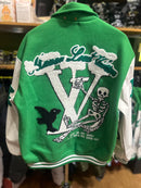 Jaqueta Varsity Louis Vuitton Green - Pronta Entrega