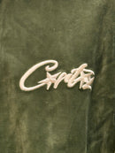 Jaqueta Corteiz VVS Velour Jacket Green - Pronta Entrega