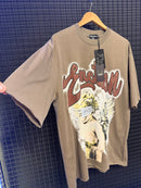 Camiseta Mixed Emotion Angel Brown Oversized - Pronta Entrega