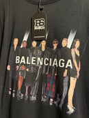 Camiseta Balenciaga Printed Preta - Pronta Entrega
