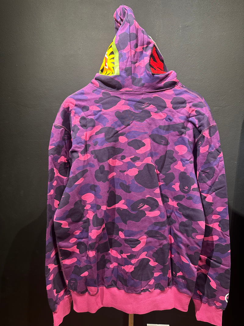 Jaqueta Bape Shark Camo Pink Full Zip - Pronta Entrega