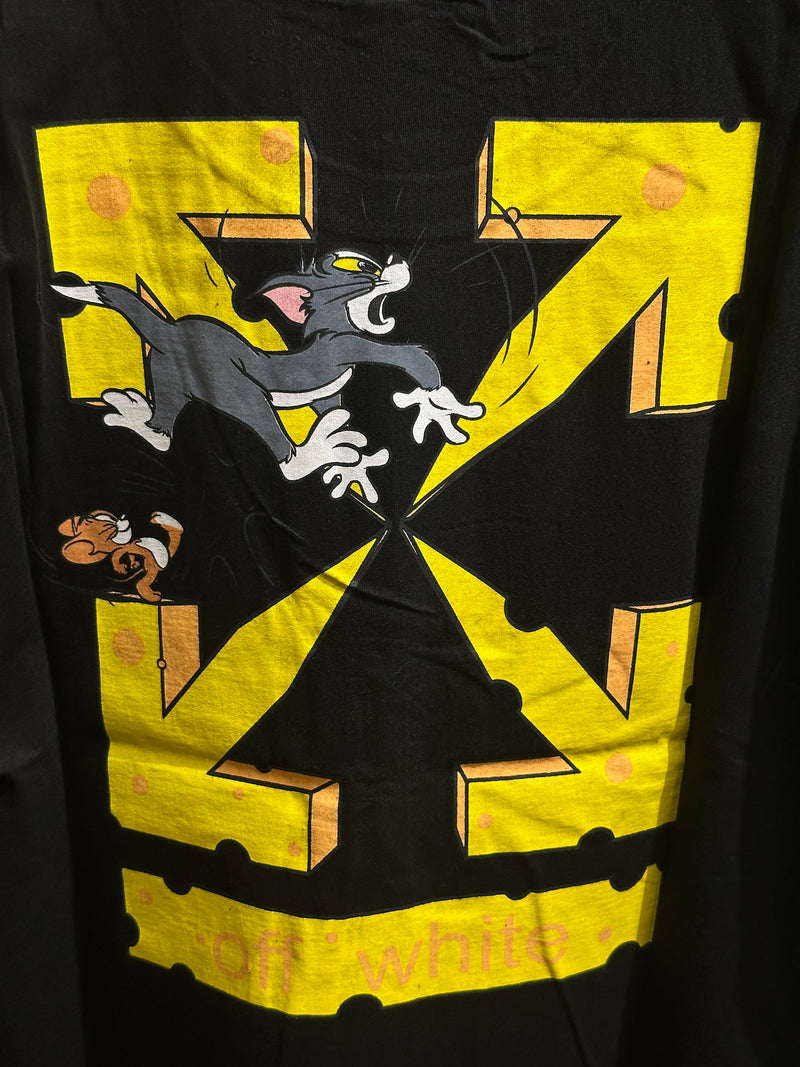 Camisa Off-White Tom & Jerry Black/Yellow - Pronta Entrega