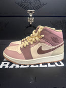 Tênis Nike Air Jordan 1 Mid Dark Pony Smoke Mauve - Pronta Entrega
