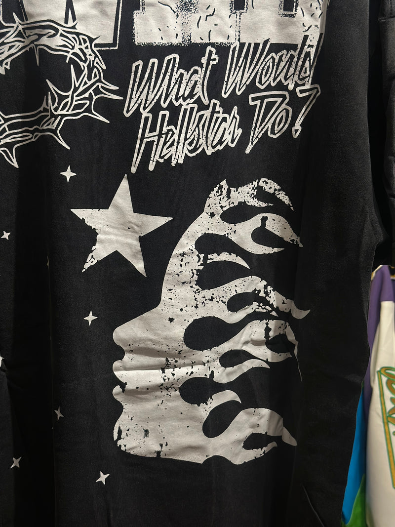 Camiseta Hellstar WWHD Christ Preta - Pronta Entrega