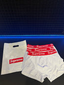 Supreme Pack Cueca Boxer 3 Peças Branca - Pronta Entrega
