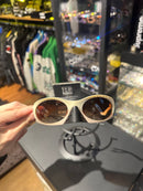 Óculos Oakley PLANTARIS Bege Lente Marrom - Pronta Entrega