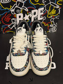 Tênis Bape Sta Low Medicom Toy Bearbrick Camo Black - Pronta Entrega