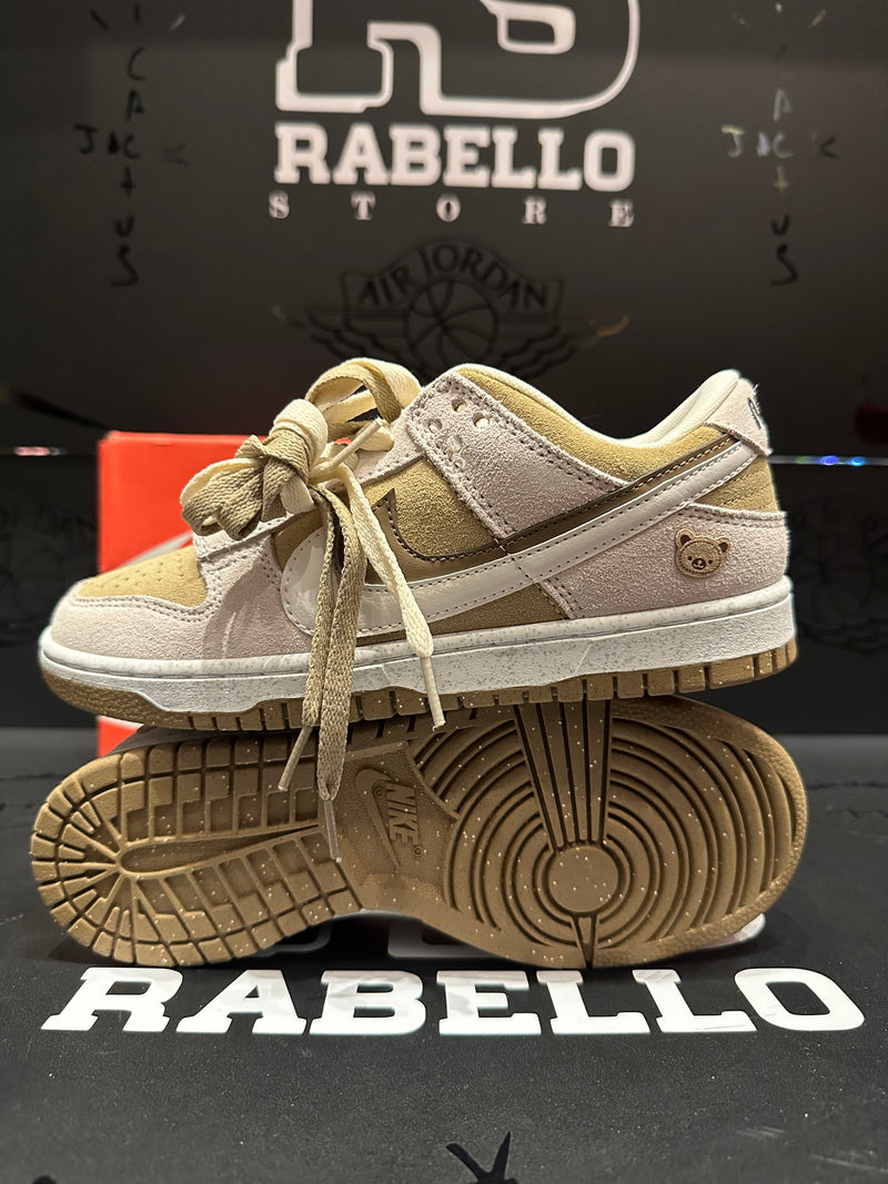 Tênis Nike Dunk Low Double Logo Koala Solado Glow - Pronta Entrega
