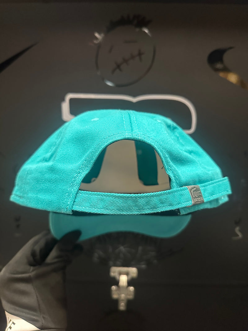 Boné Aba Curva Lacoste Azul Big Croc - Pronta Entrega