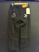 Calça Jeans Corteiz C-Star Stitch-Down - Pronta Entrega